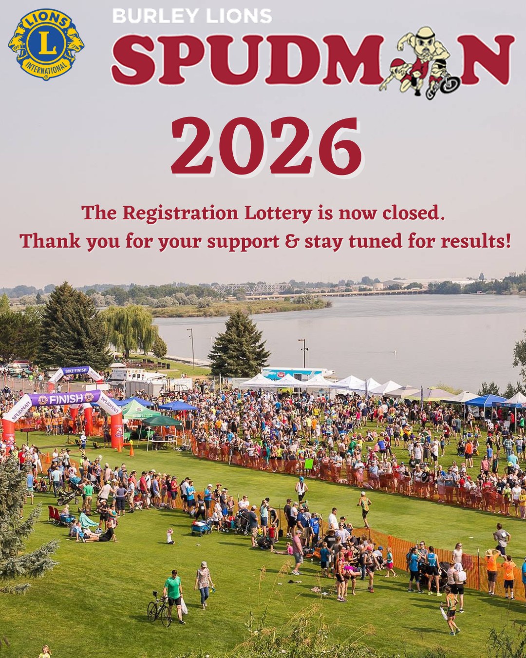🏁 Spudman 2026 Registration Lottery is... - Spudman Triathlon | Facebook