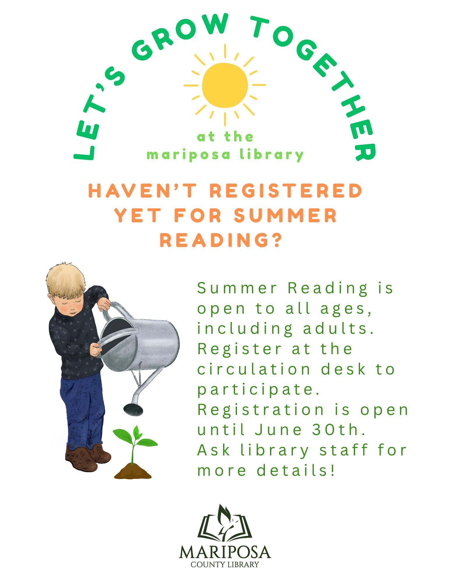 Mariposa - DID YOU KNOW? Mariposa County Summer Reading Program ...