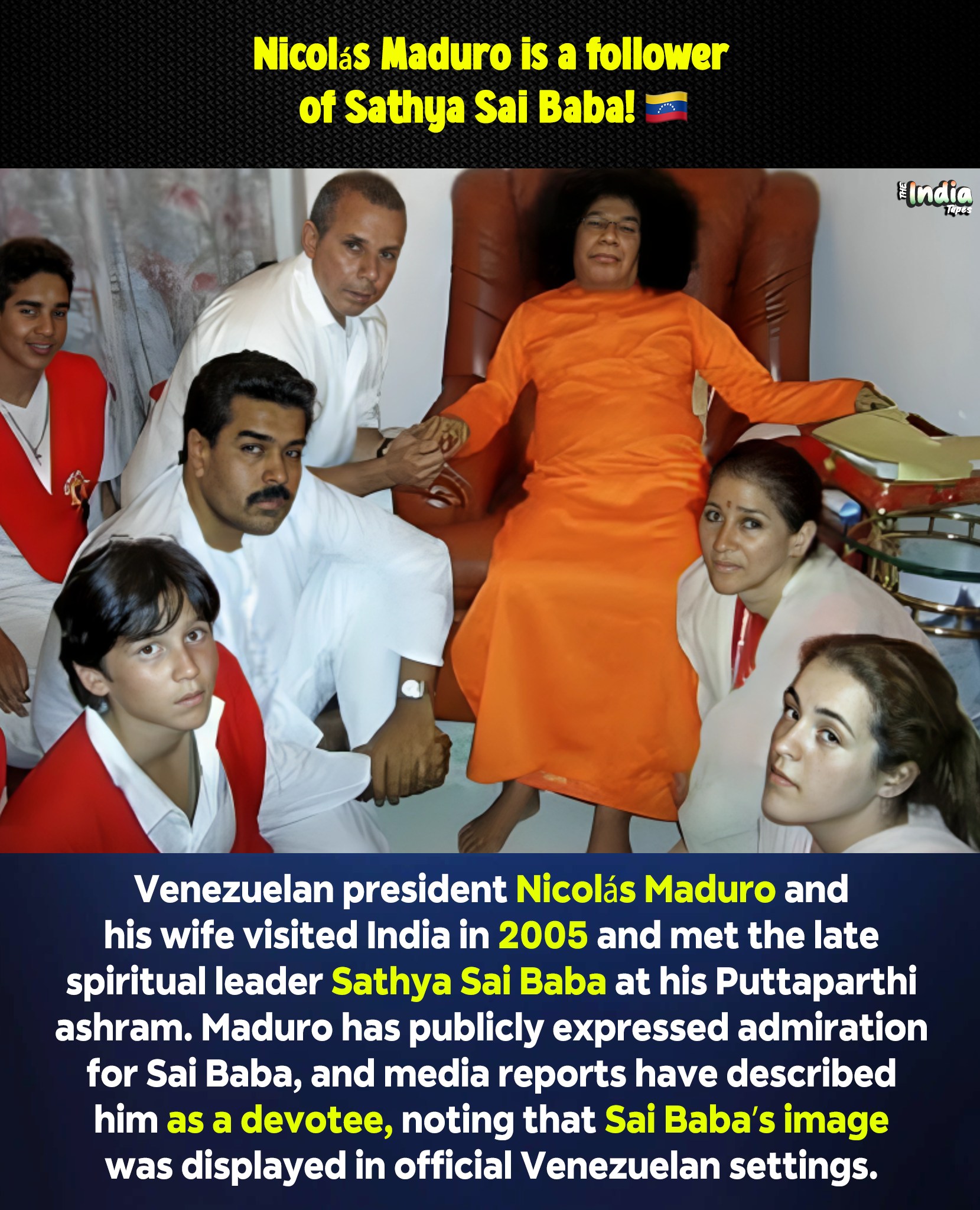 The India - Nicolás Maduro’s association with the late Indian spiritual ...