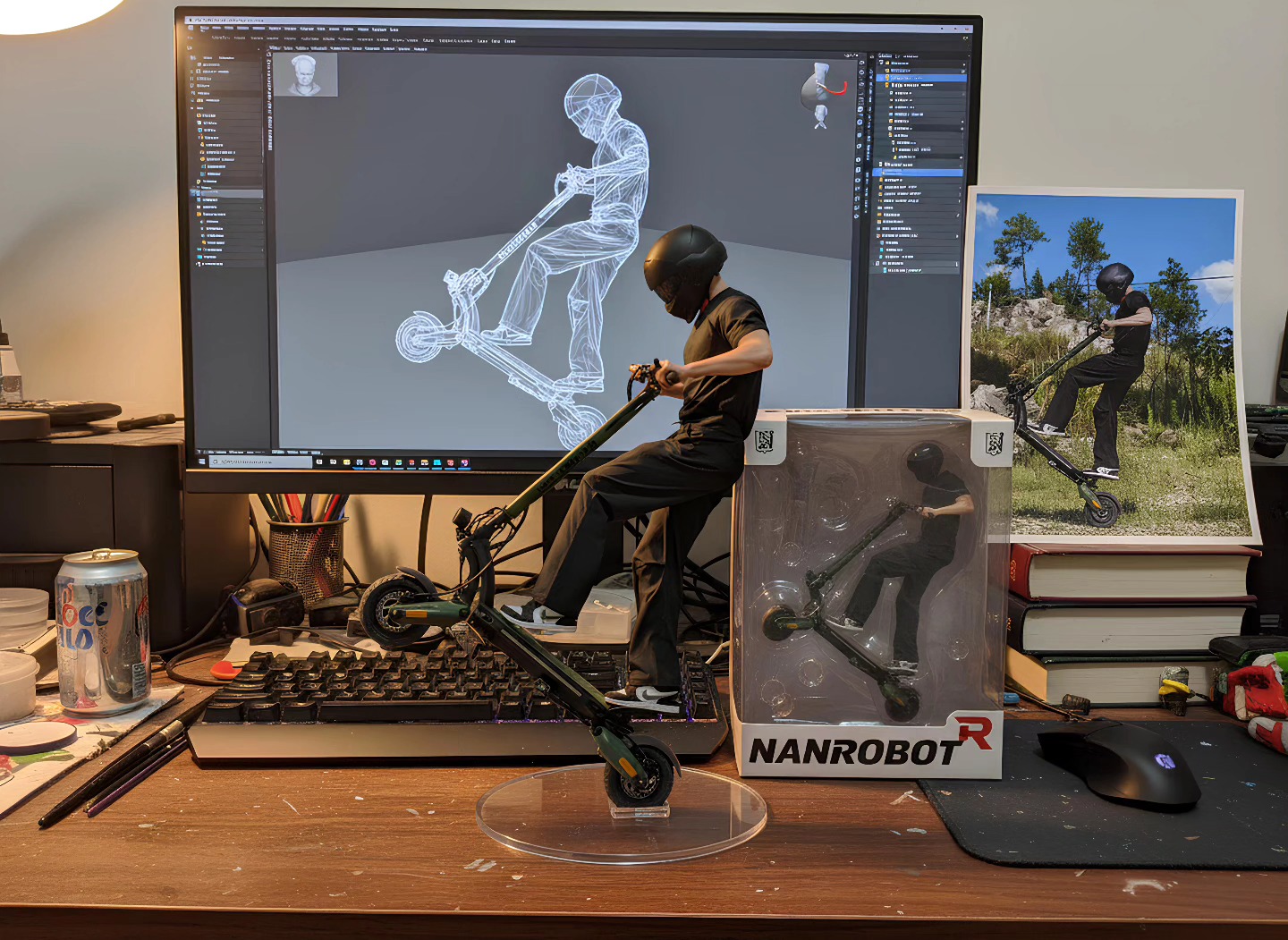 Nanrobot - From real ride → digital render → desk collectible!! The ...