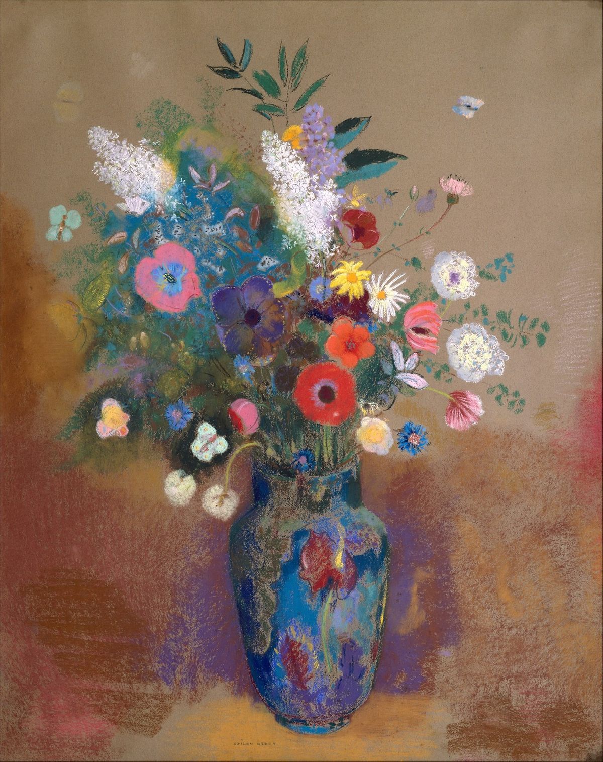 Odilon Redon Vase of Flowers, c.1912-14. 📸 Pinterest