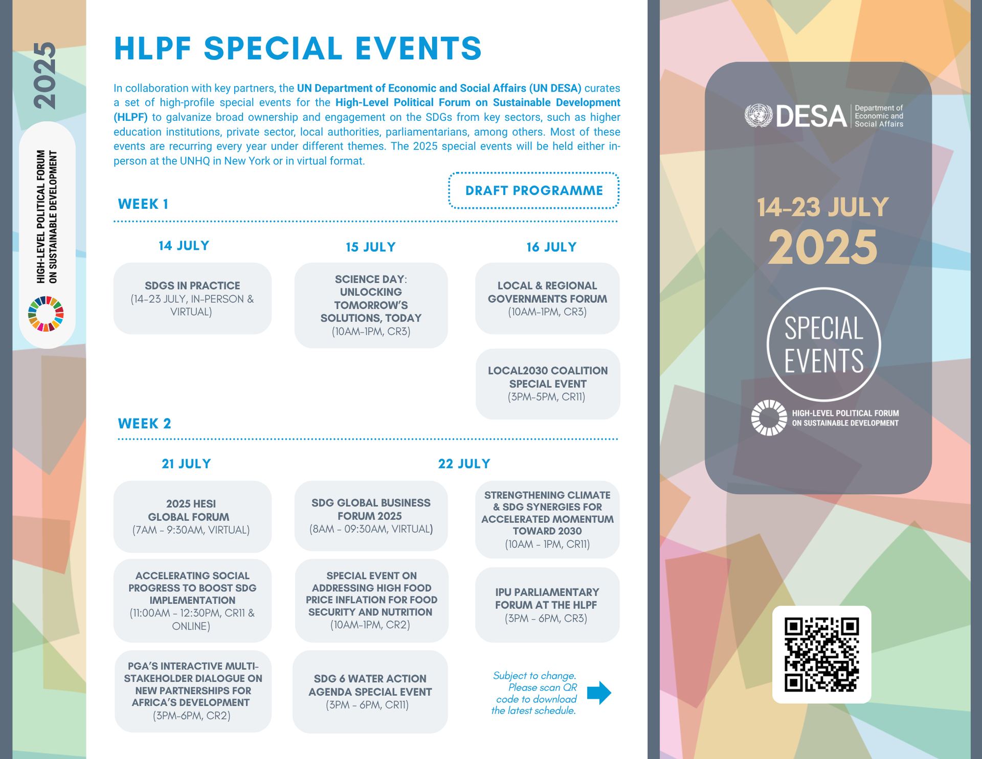 Special Events... - UN Sustainable Development Platform | Facebook