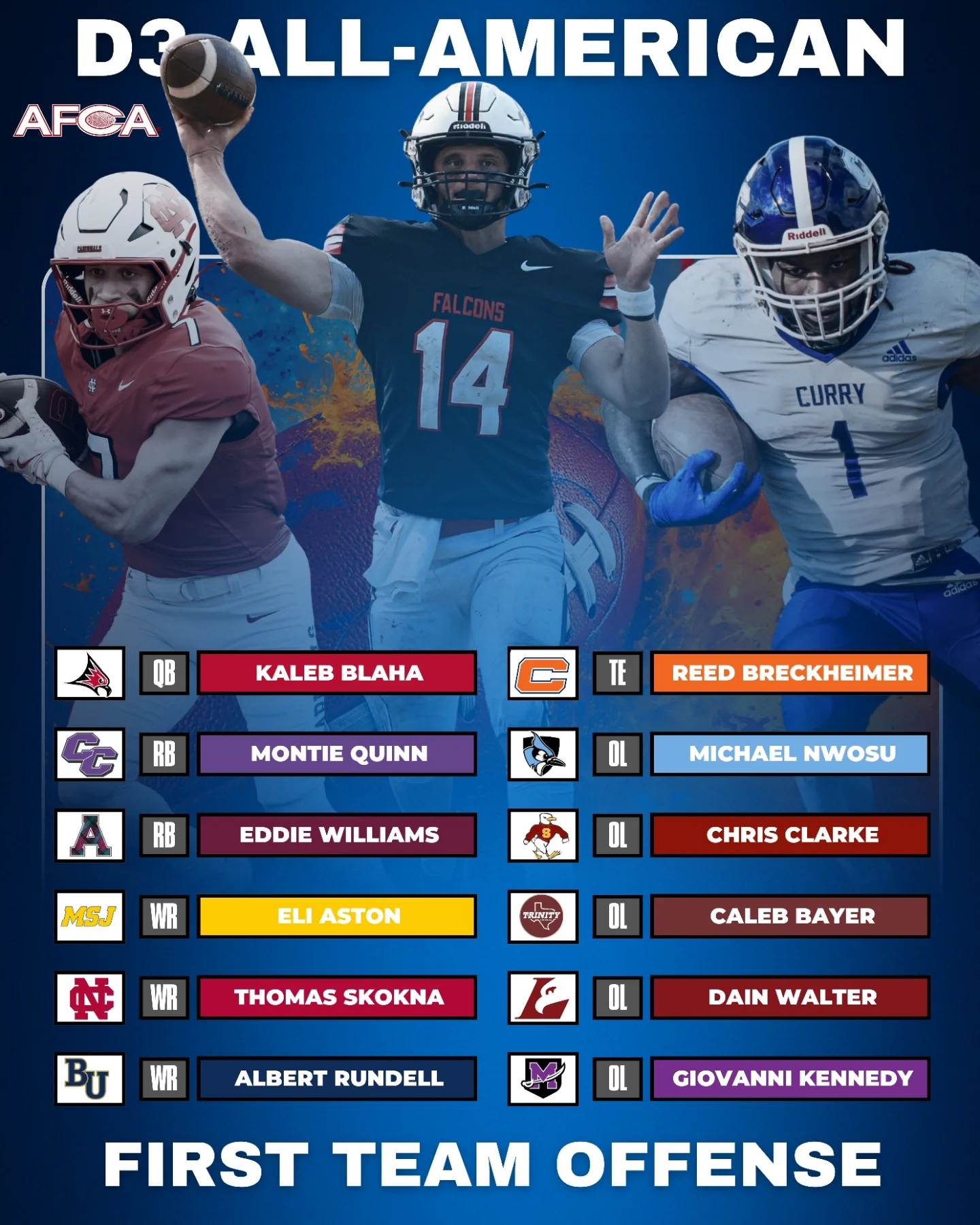 📰2025 AFCA D3... - American Football Coaches Association | Facebook