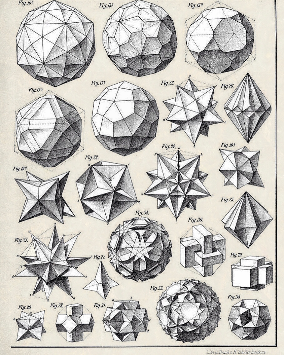 Instituto - Geometría antigua Fuente: Cliff Pickover (@picover en X) En ...