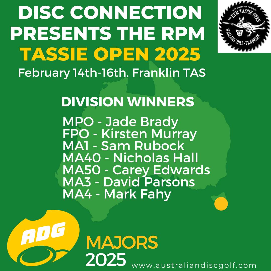Australian - ADG Majors 2025 The 2025 ADG Tour has begun and the first ...