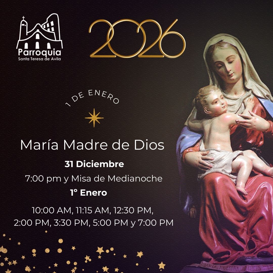 Parroquia - Encomendamos el inicio del año a María, Madre de Dios Al ...