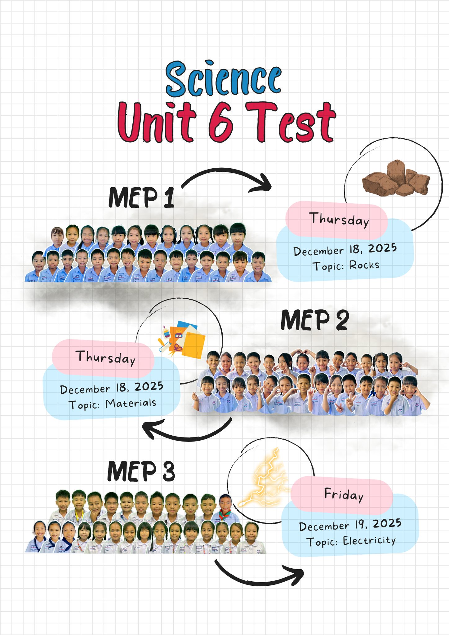 Teacher - 🔬 Science Unit 6 Test Reminder! Hello parents & students 👋💛 ...