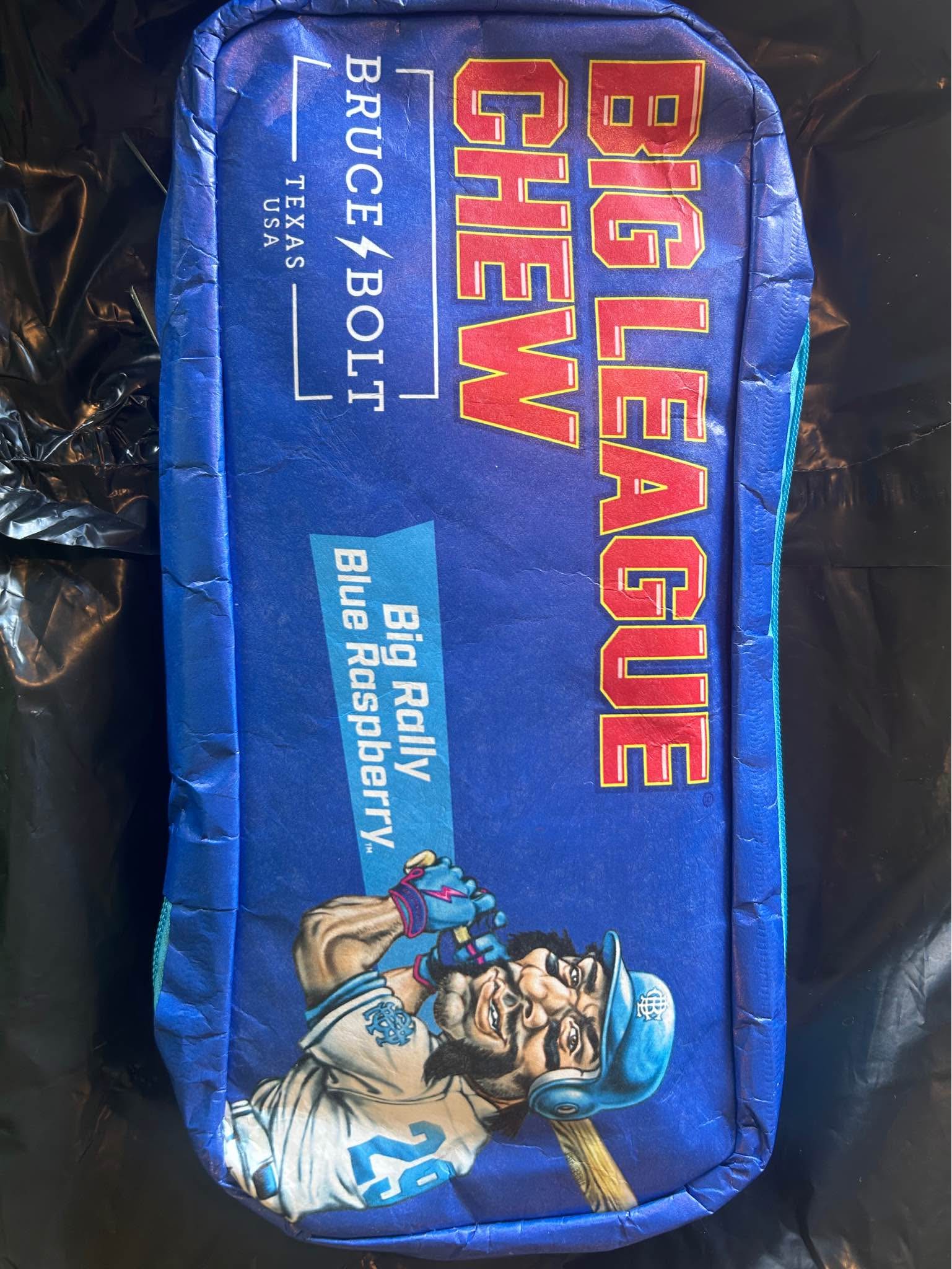 Gants De Baseball Bruce Bolt Big League Chew – Manchette Longue, Cuir, Taille L, Occasion Mais En Super état
