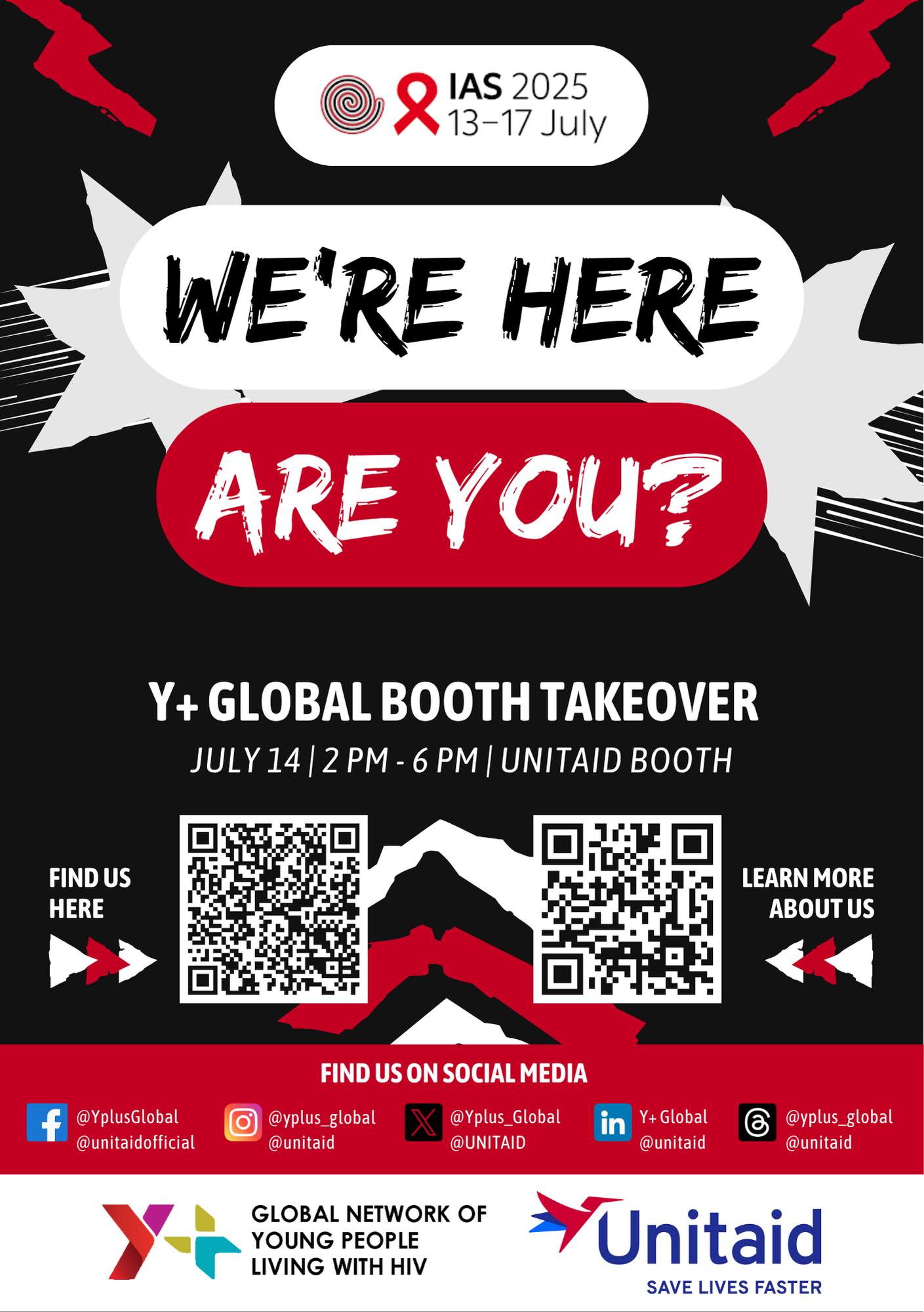 Y+ - 📢 We’re HERE — are YOU? 👊🏾 #IAS2025. Join us in Kigali, Rwanda 🇷🇼 ...