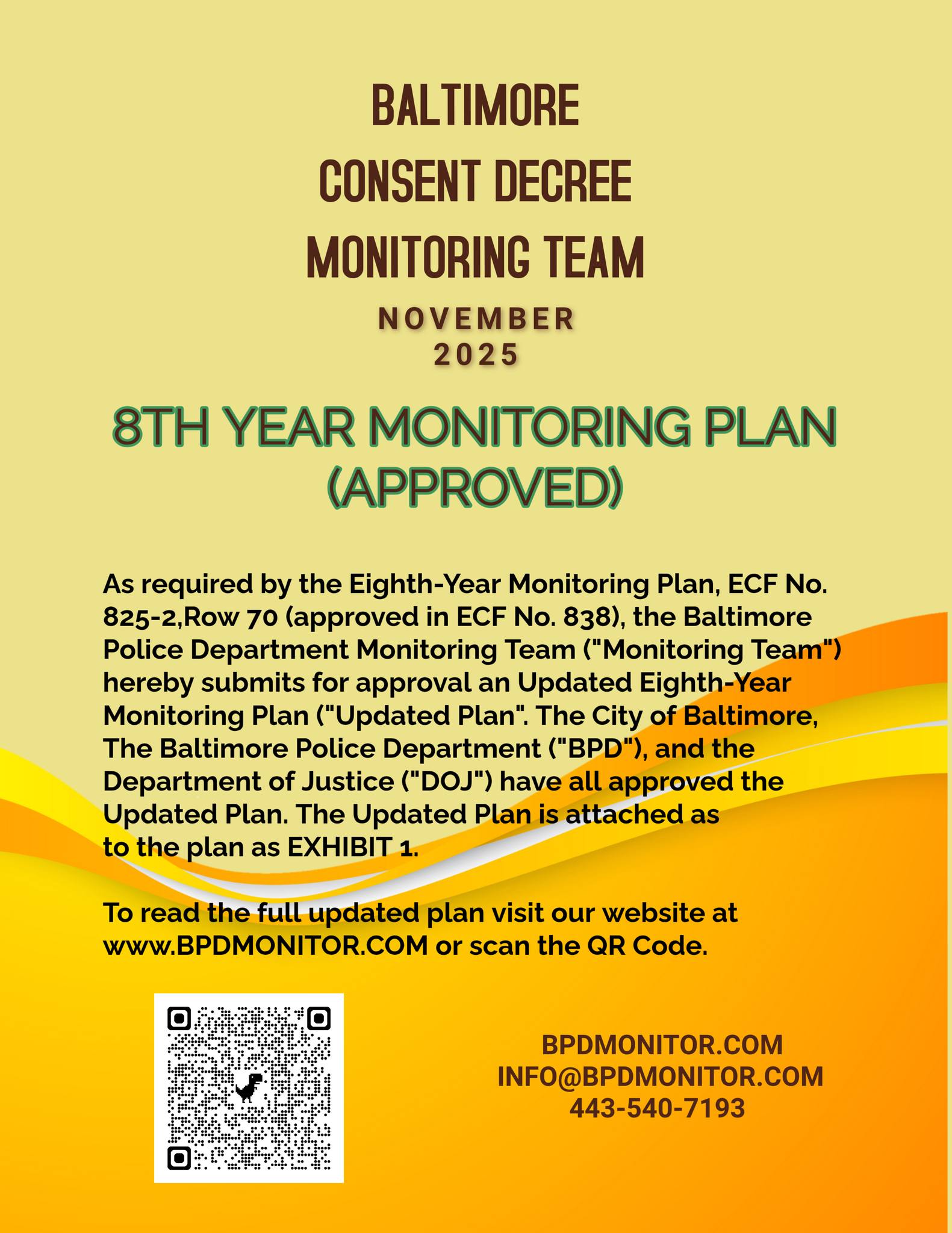 Consent - The Baltimore Police Department Monitoring Team has submitted ...