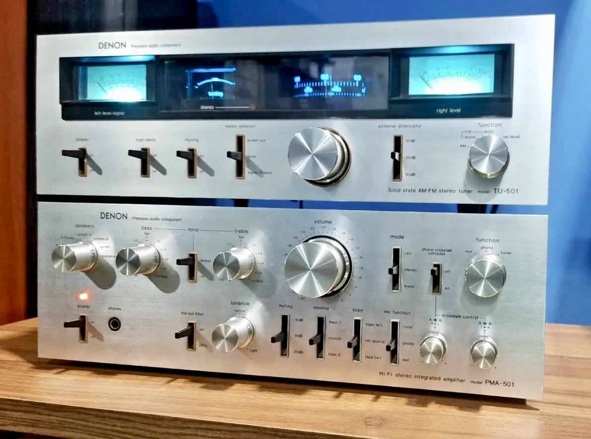 Denon PMA-501 Amplifier and TU-501 Tuner (Vintage) #denon