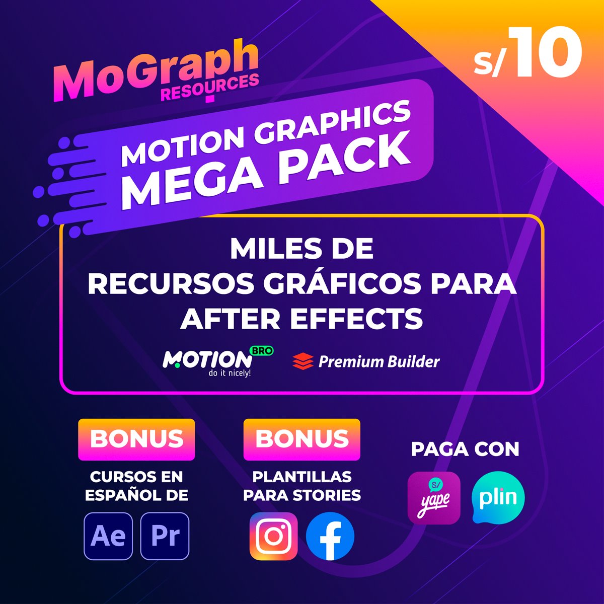Mograph Resources - Mega Pack de recursos gráficos para After Effects ...