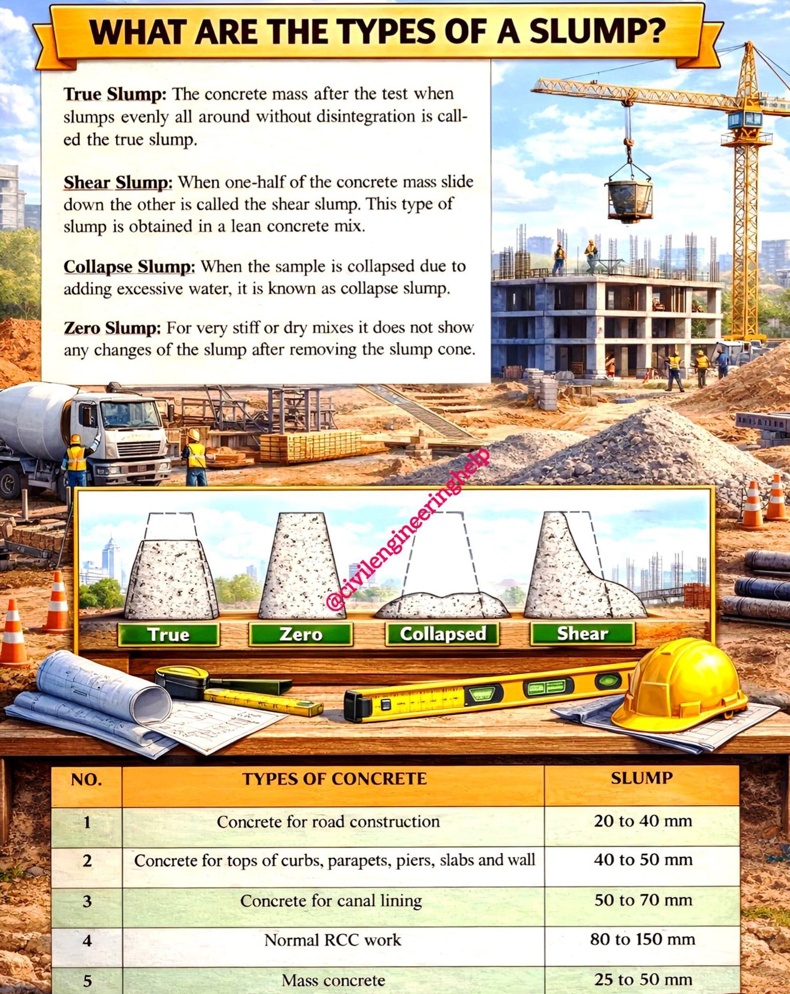 Civil - Concrete Slump Test The slump test is a measure of the ...