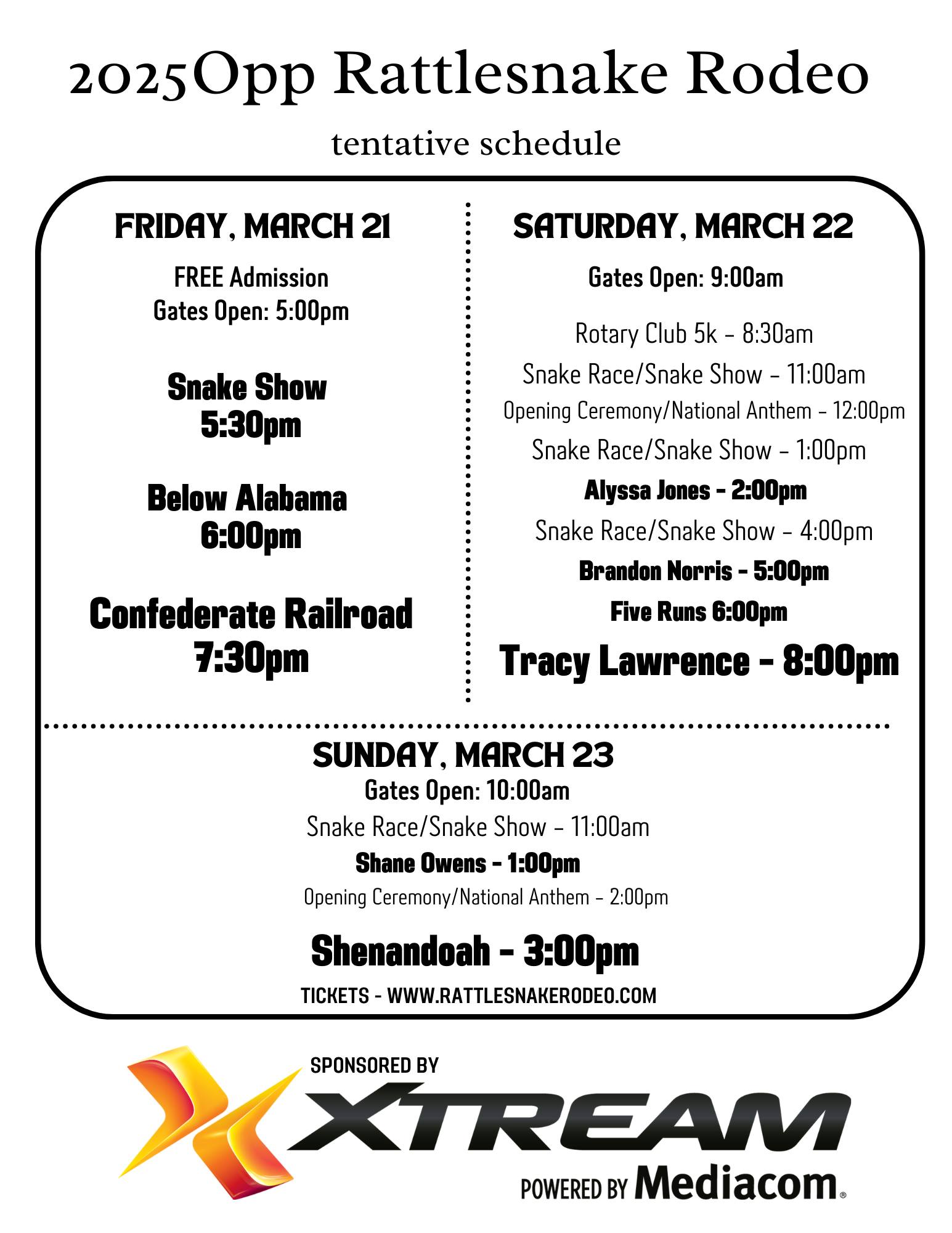 📢🐍 Check it out! 🐍📢 Attached... - The Opp Rattlesnake Rodeo | Facebook