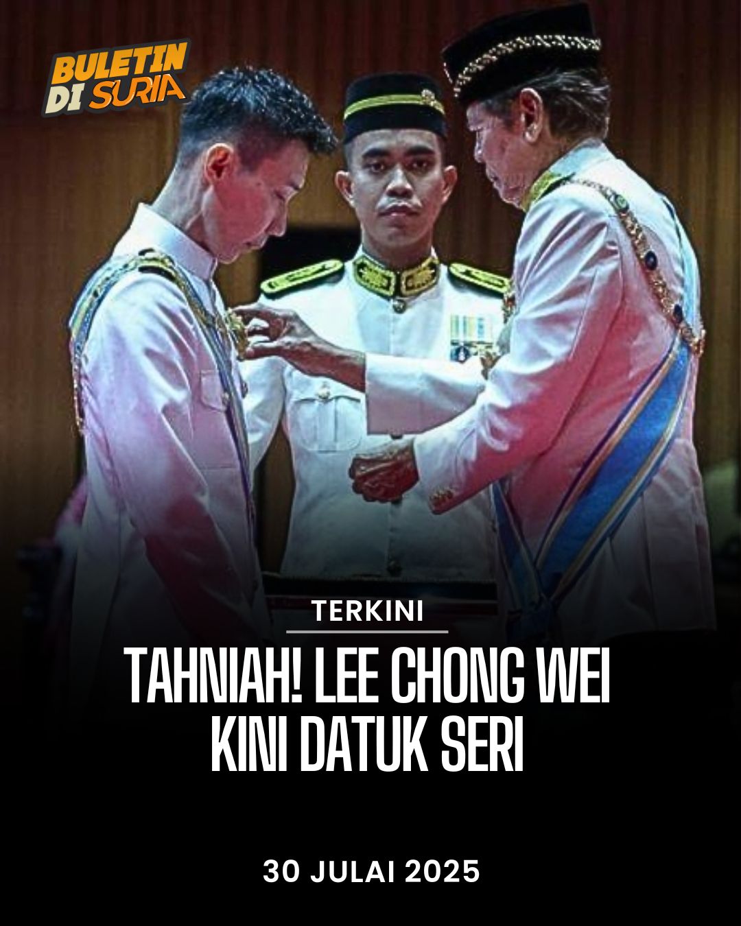 Suria - Bekas jaguh badminton negara, Datuk Lee Chong Wei, 43, kini ...