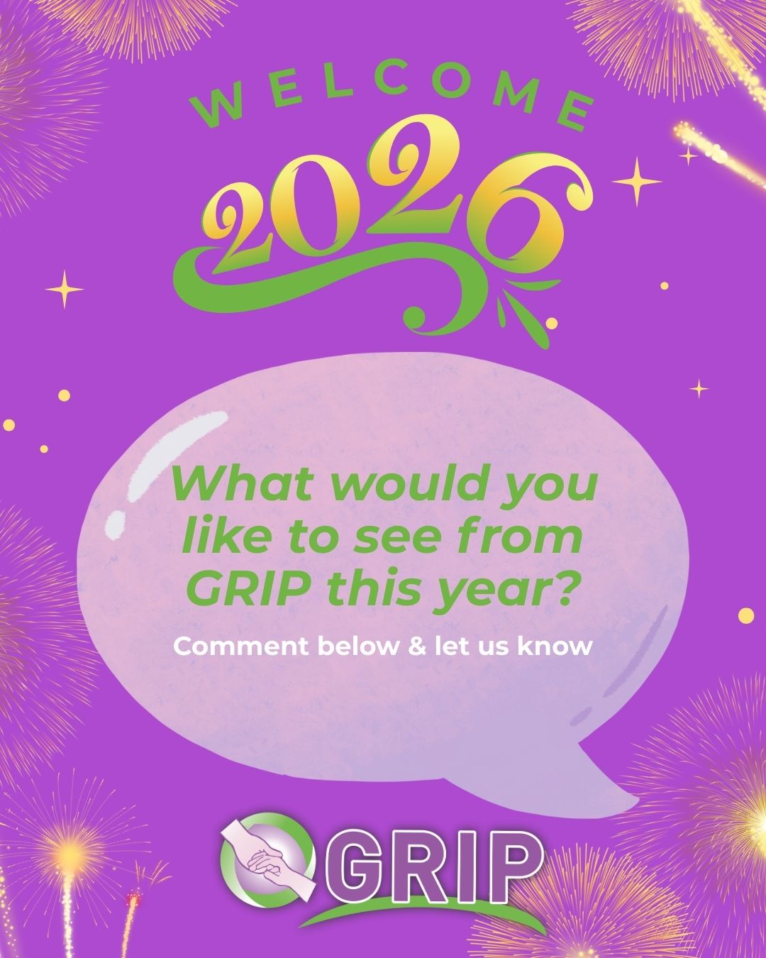 GRIP - Hello 2026 👋💜 A new year, fresh energy, and the same commitment ...