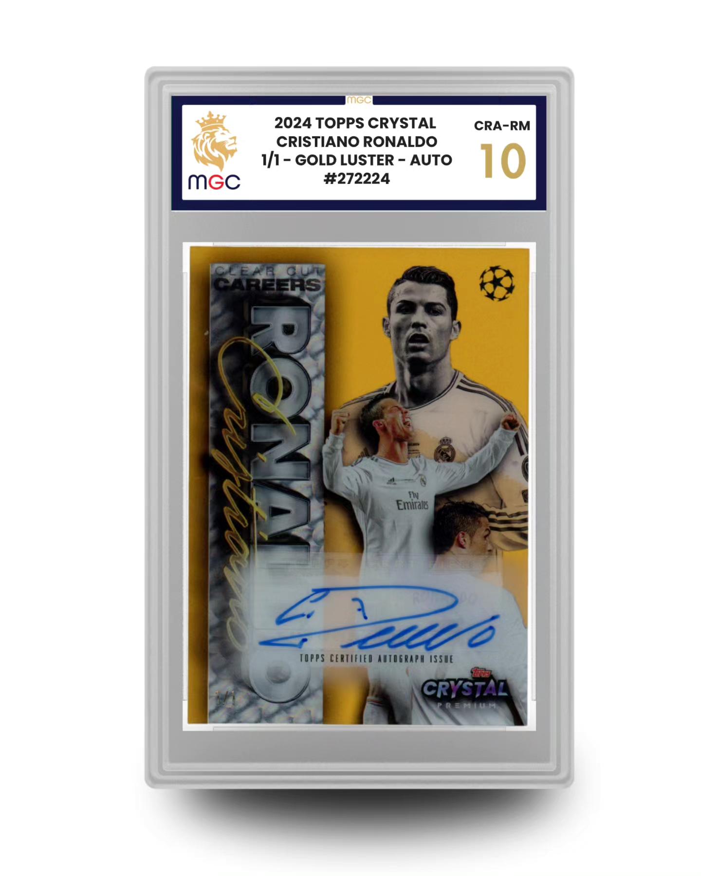 ronaldo graded card Amazon.com: 2025 Topps UEFA Soccer Cristiano Portugal Team Championship #7 Topps Chrome Ronaldo Autograph Price