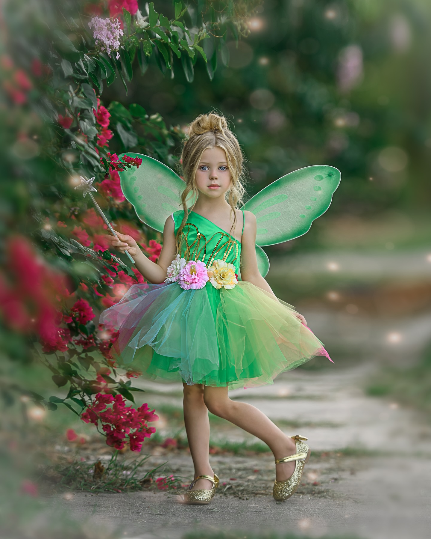 green sparkly fairy dress ✨ Sprinkled with pixie dust and full of magic! Our Neverland Tutu is ready for your little one's next adventure 💚🧚‍♀️ Shop Costume: https://www.miabellebaby.com/collections/all-halloween-costumes/products/girls-neverland YCRF_shoedefault