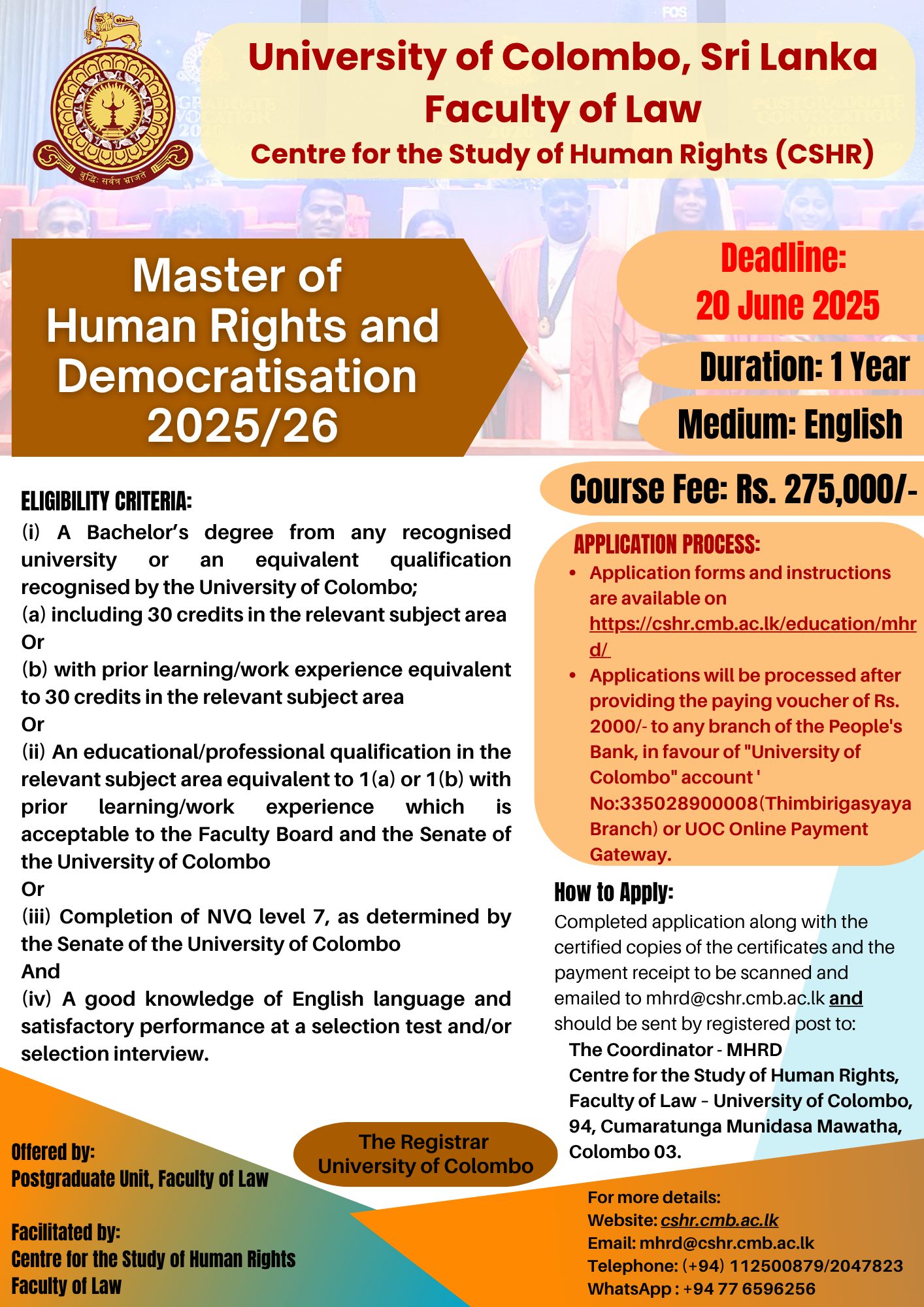 Centre for the Study of Human Rights | Colombo
