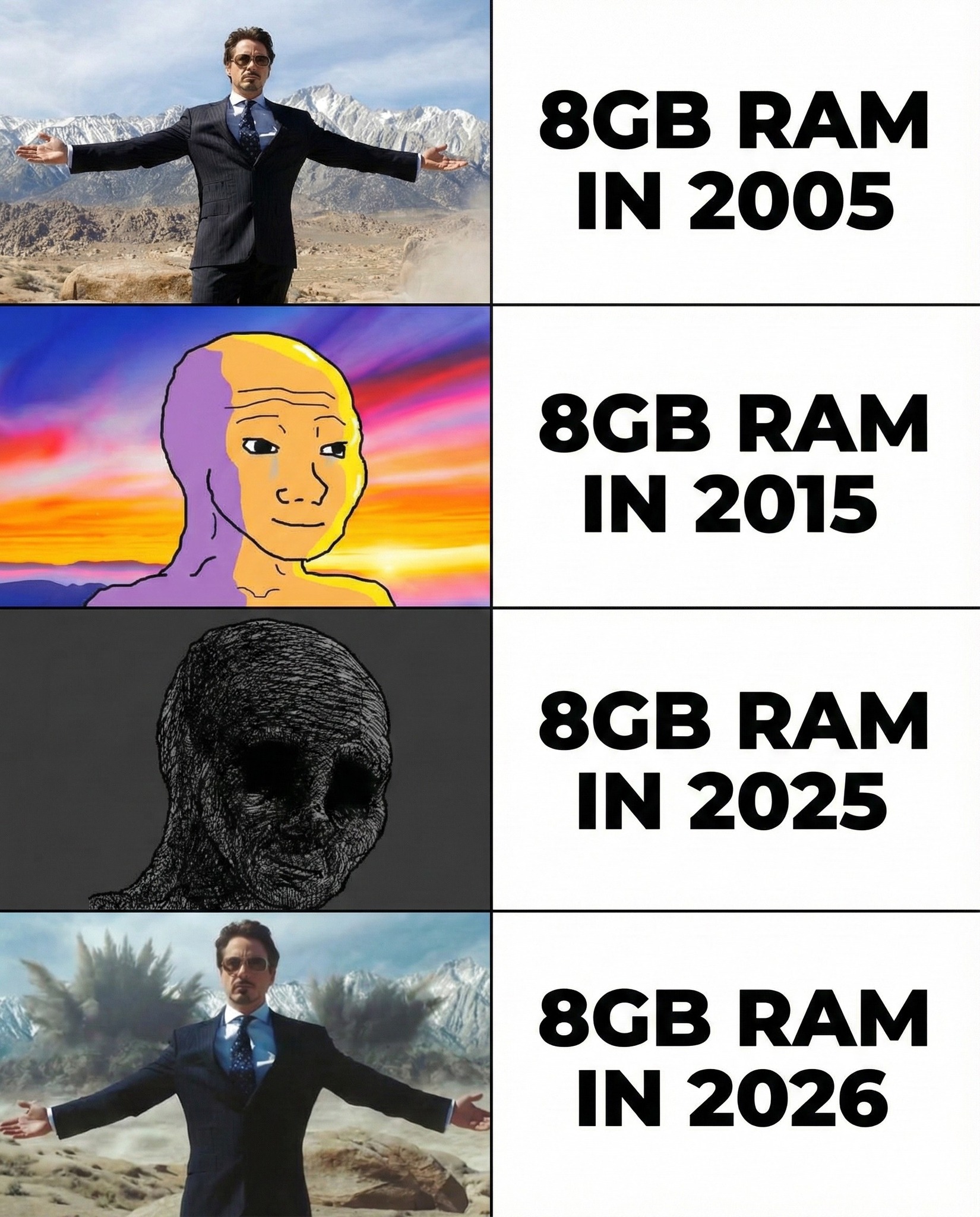 DumbMemes - Having 32gb of RAM is like flexing a new car right now ...