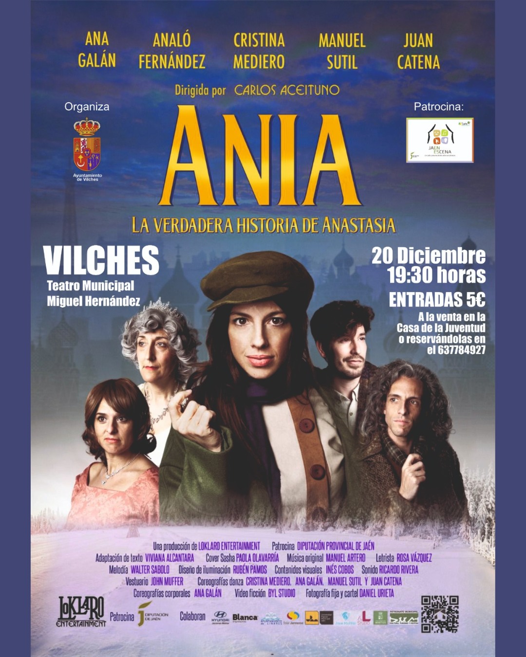 Ayuntamiento - 🎭 #Cultura | ‘Ania, la verdadera historia de Anastasia ...
