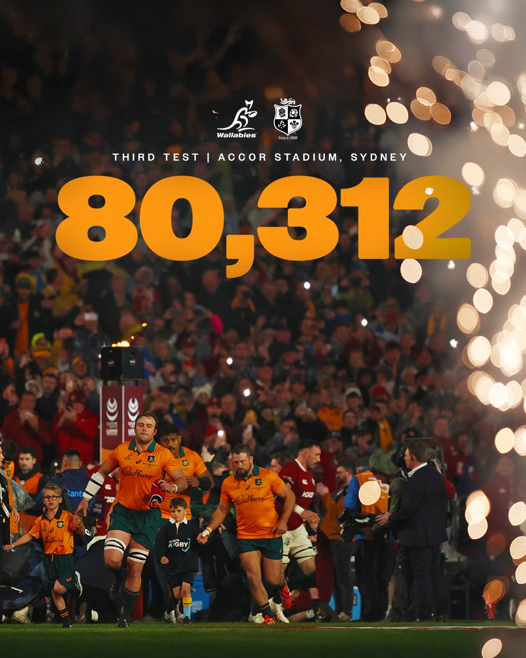 Nothing was stopping you from showing up, Sydney 🙌 #Wallabies