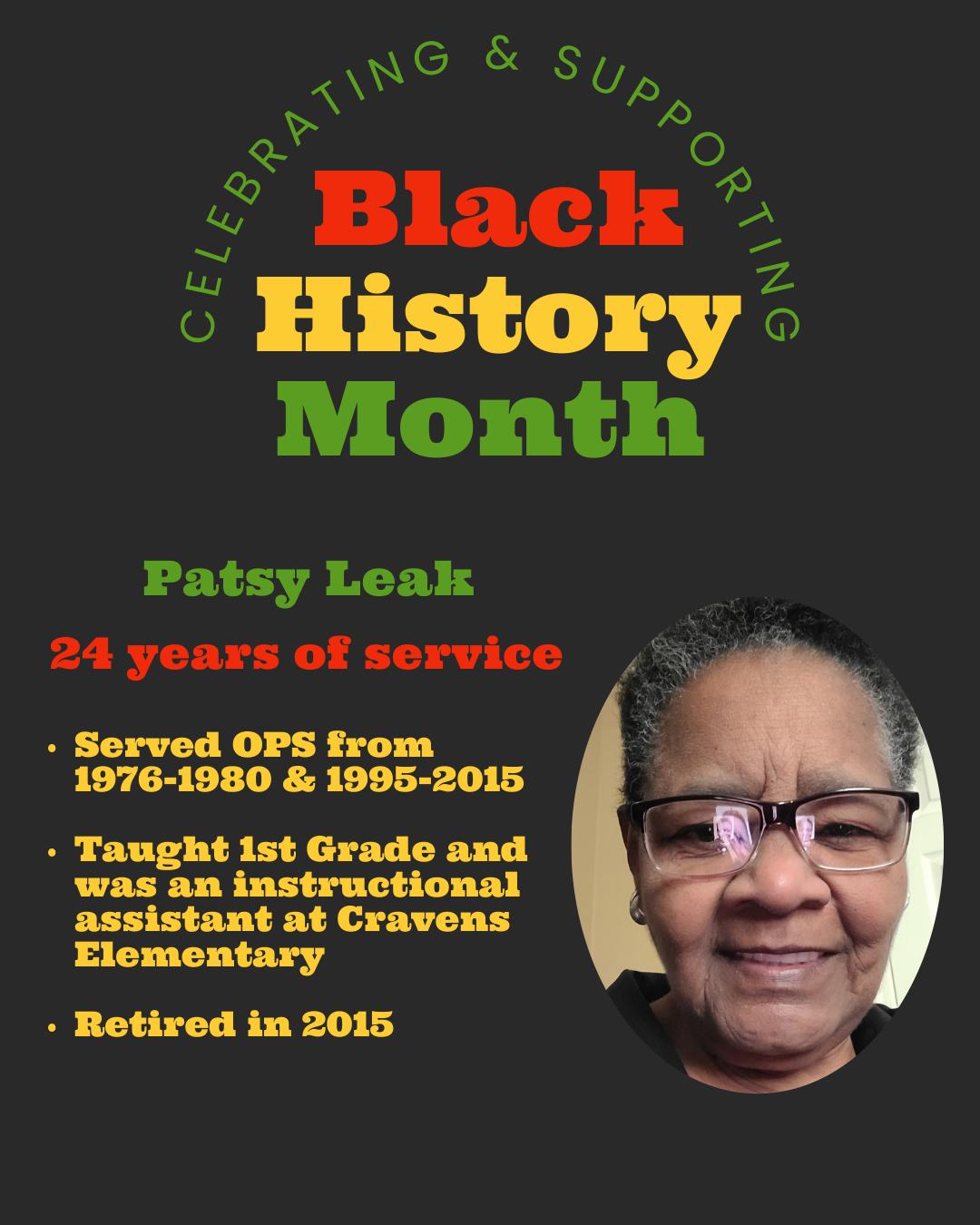 Owensboro - Our next Black History Month spotlight is on Ms. Patsy Leak ...
