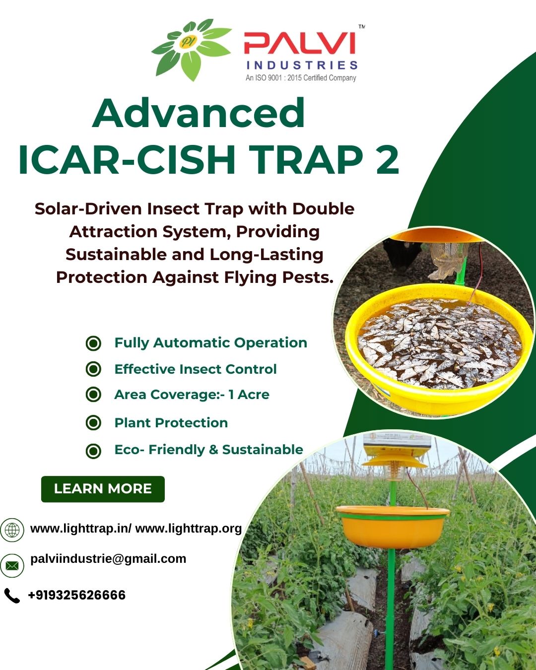 Parixit - 🌞 ICAR-CISH TRAP 2 – The Smarter Way to Trap Insects Powered ...