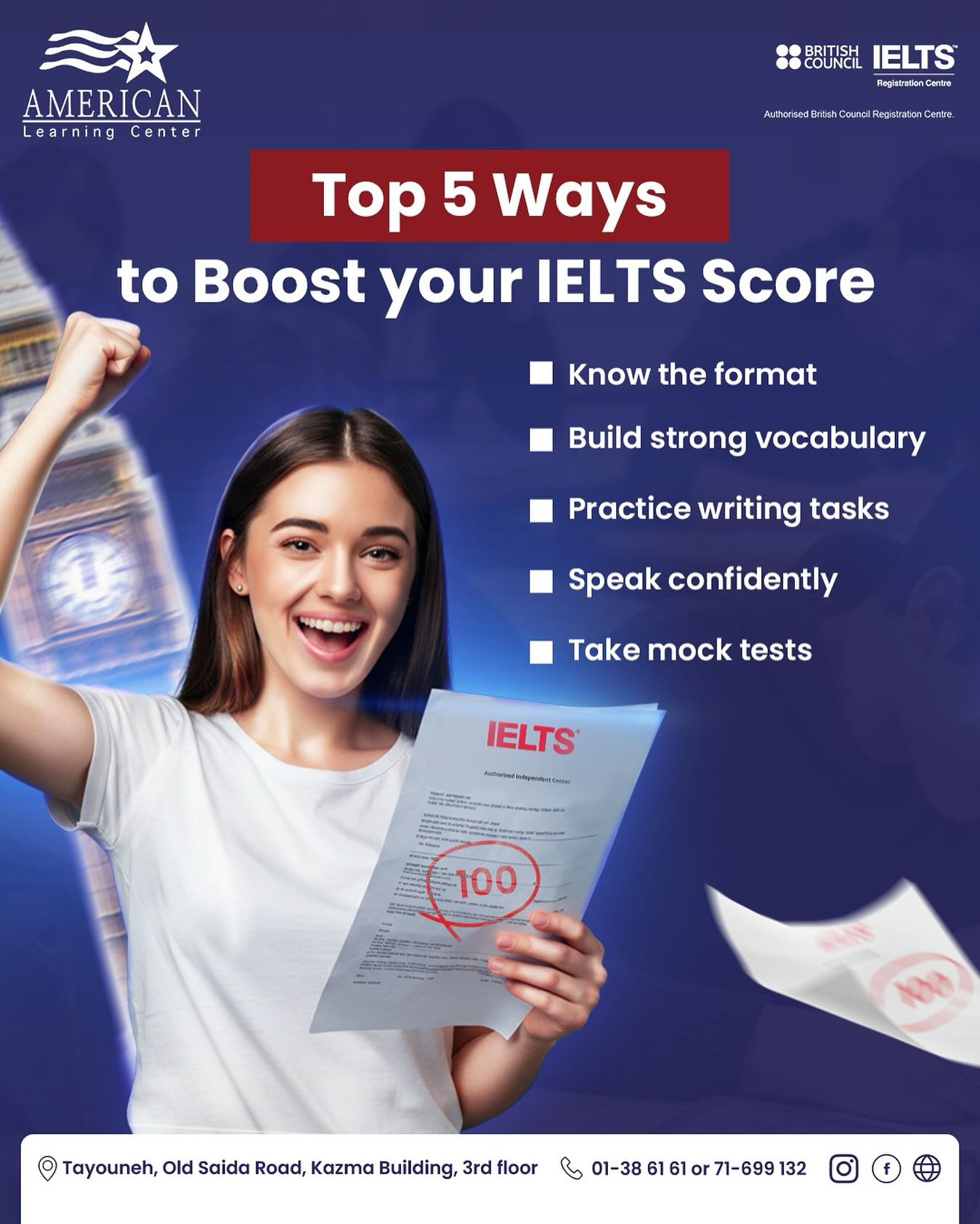 American - Achieve your target IELTS score with a strategic approach. 📈 ...