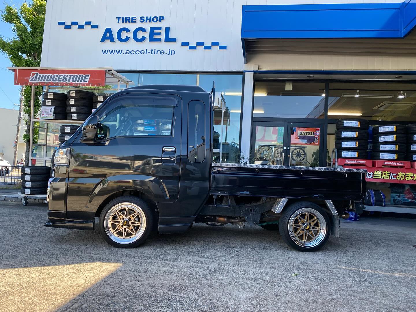 ハイゼットジャンボ Kei-Zone 慶虎車高調サスペンションキットにて 