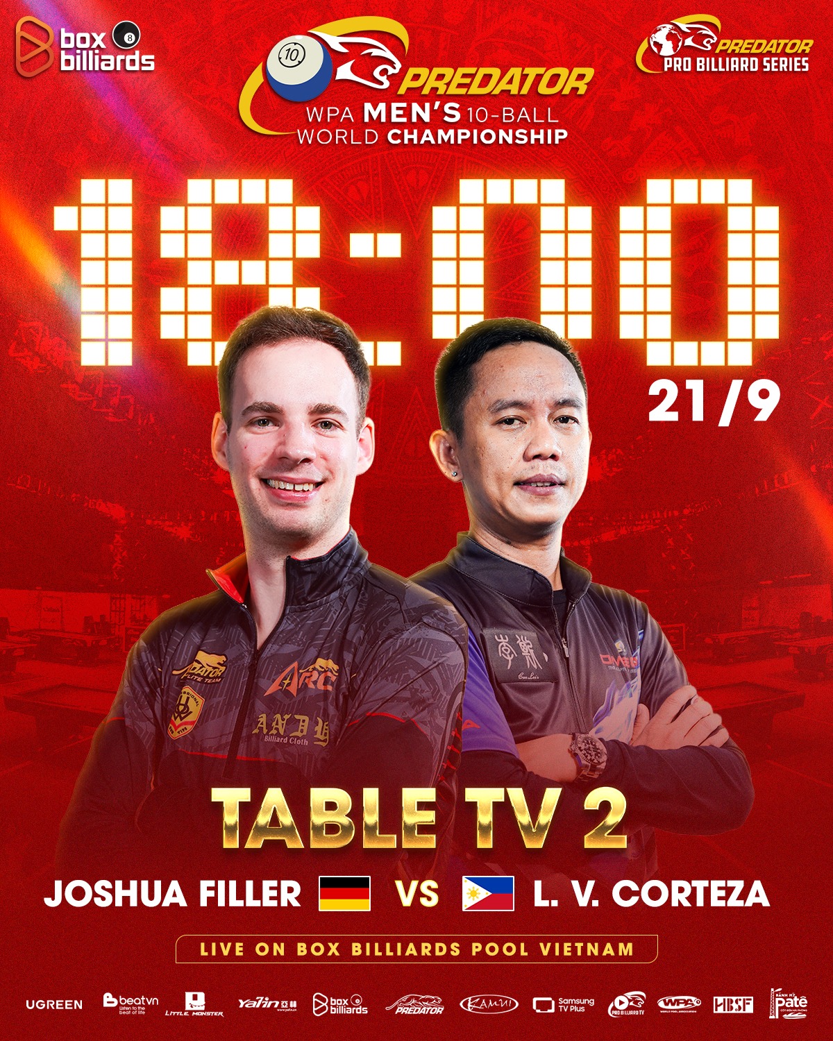Clash on the TV... - World 10-Ball Championship in Vietnam | Facebook