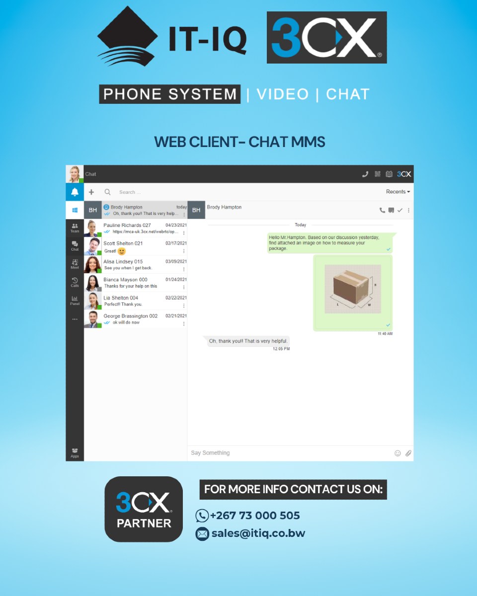 3CX Web Client Solution💻 No installs. No complications. Just  communic