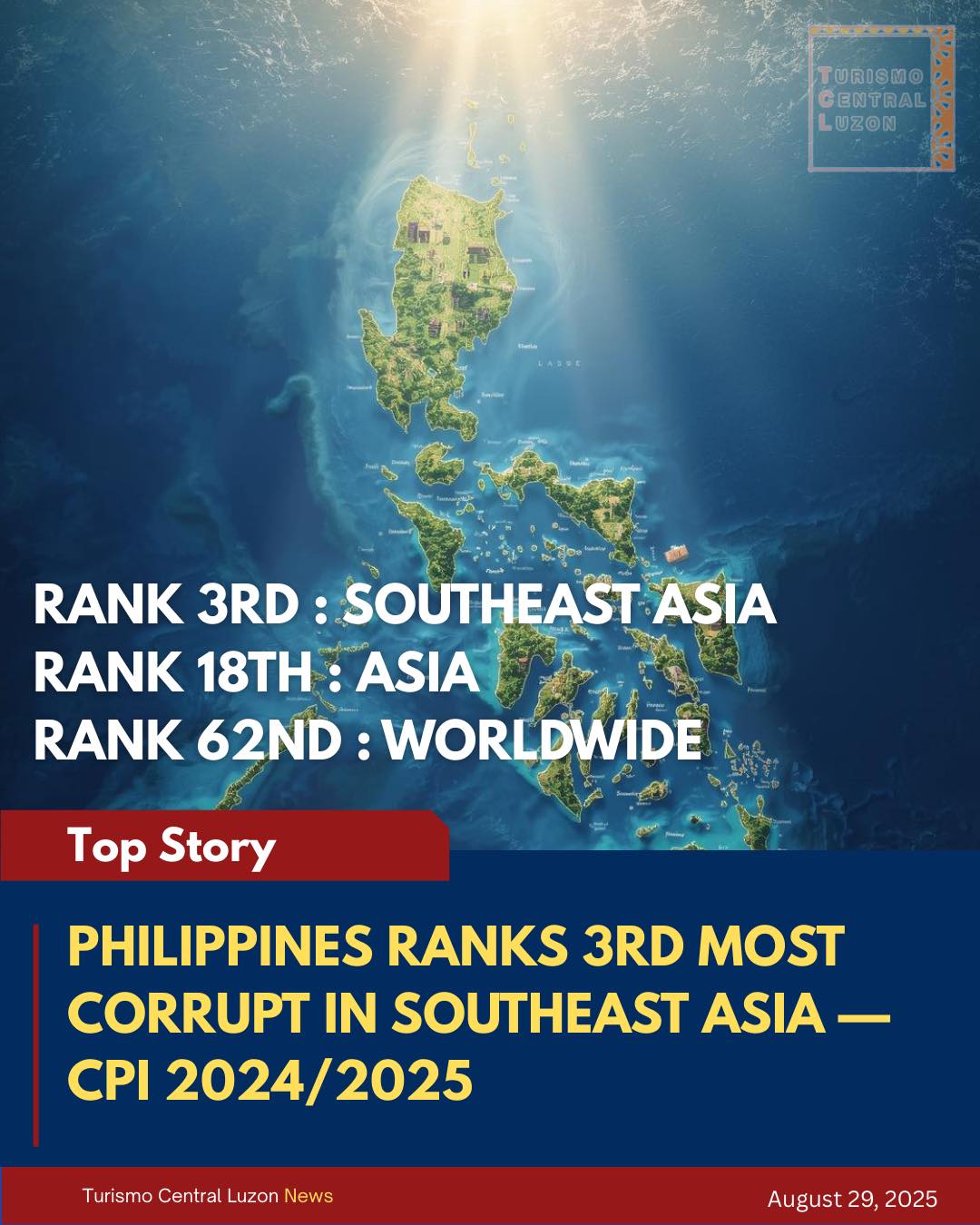 Turismo - PHILIPPINES RANKS 3RD MOST CORRUPT IN SOUTHEAST ASIA — CPI ...