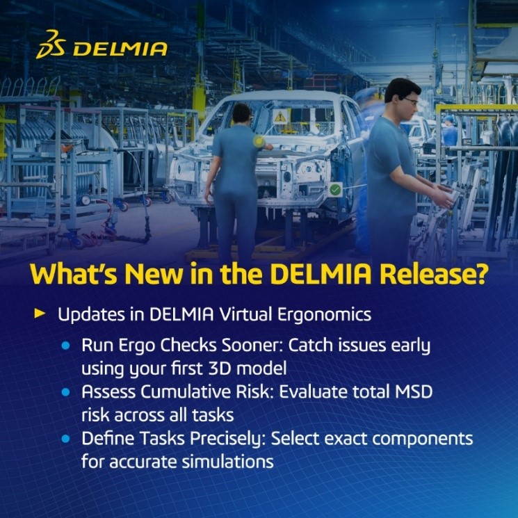DELMIA - 📣 New features are now available in DELMIA Virtual Ergonomics ...