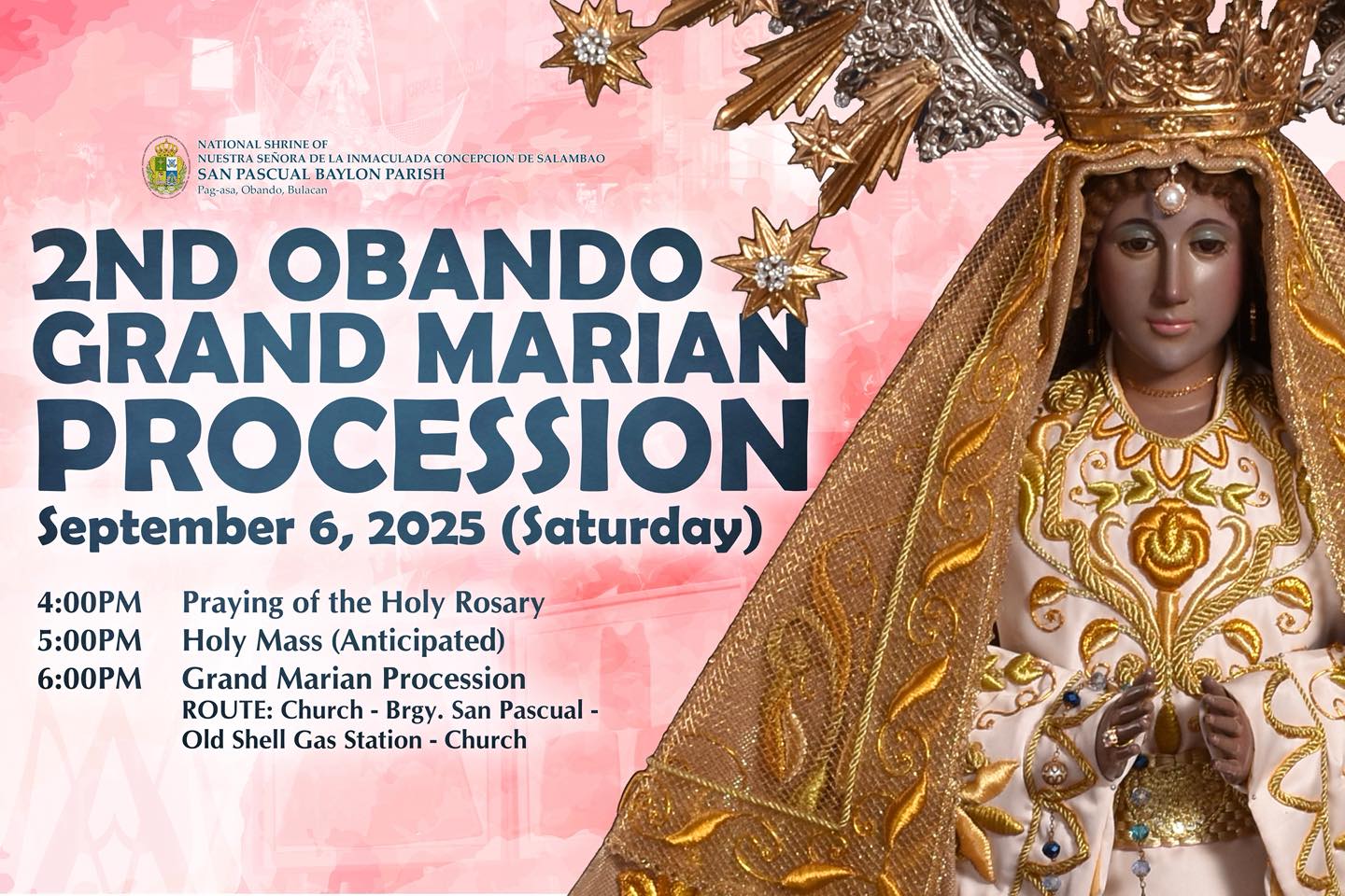 Let us come together in faith in celebrating the blessed feast of the ...