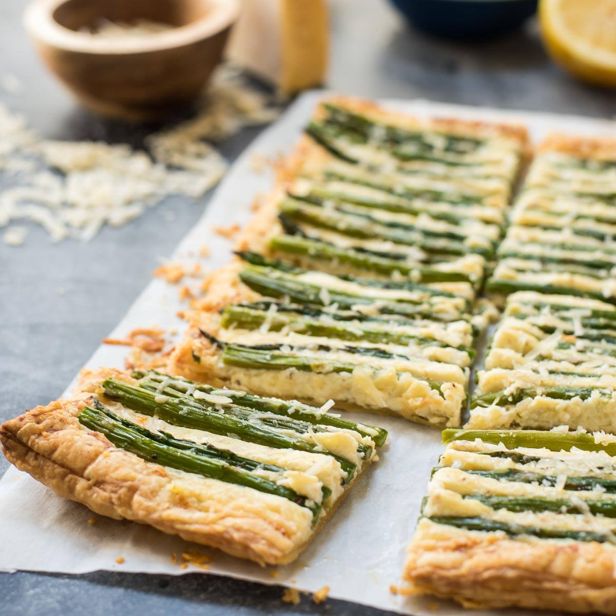 NeighborFood - This Parmesan Asparagus Tart combines two of my favorite ...