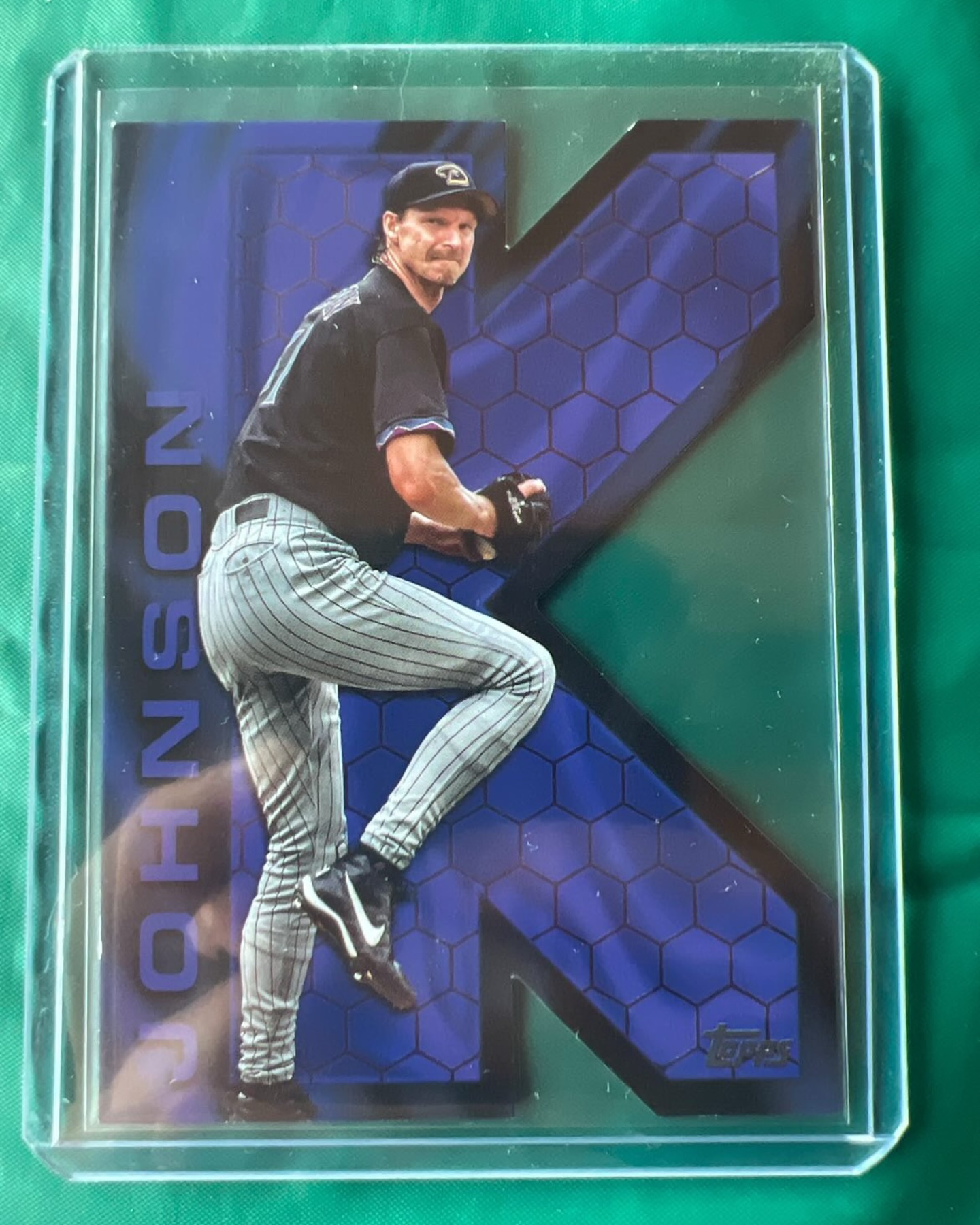 Grand - Randy Johnson K Zone Die-Cut out of the new @topps Series 