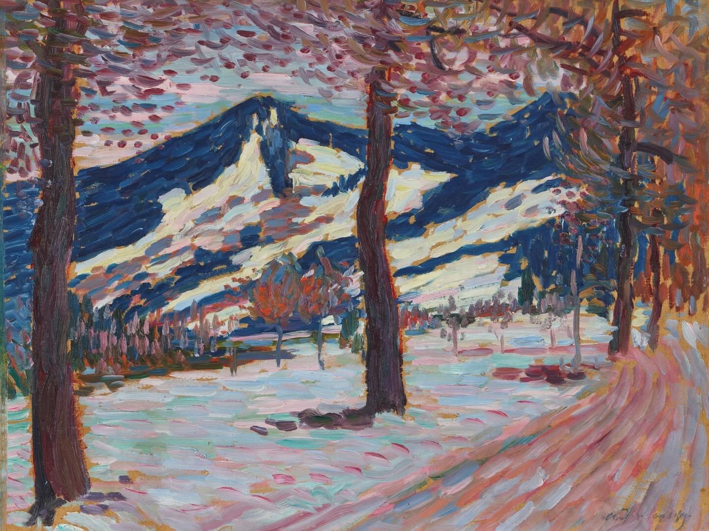 Alexej von Jawlensky - Landschaft, Am Genfer See, 1914. Oil on