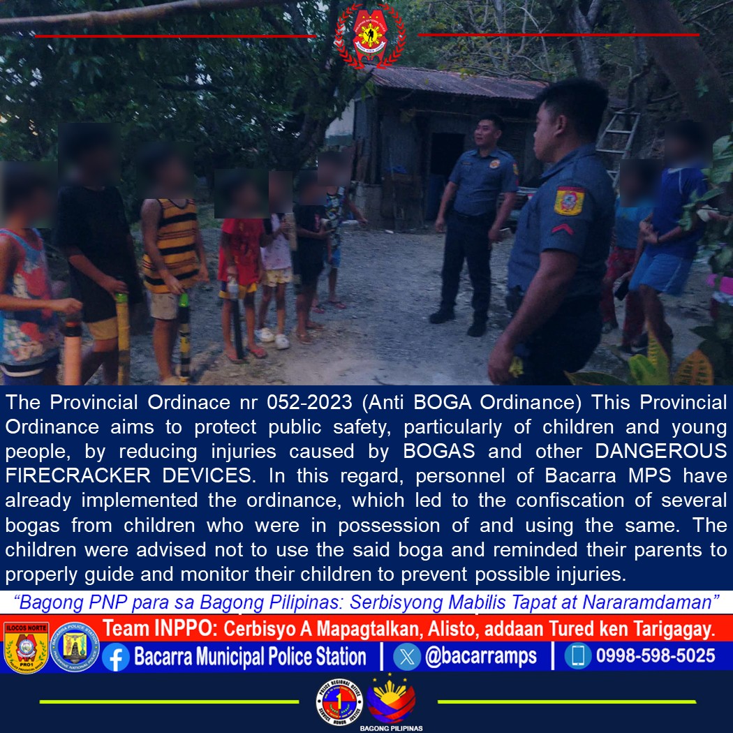 The... - Bacarra Municipal Police Station, Ilocos Norte PPO | Facebook