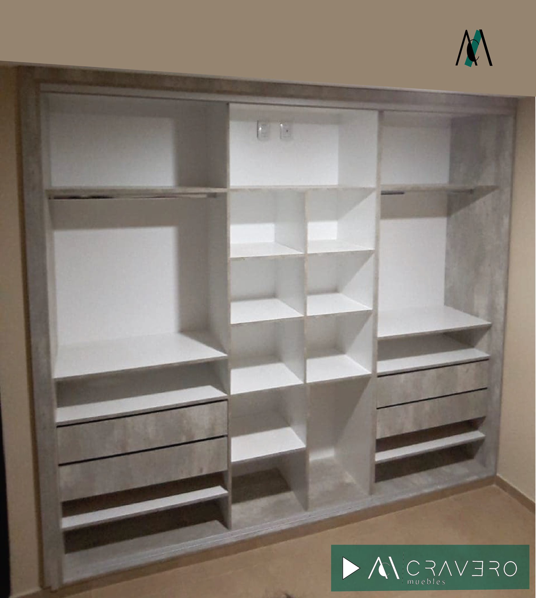 Cravero Muebles - PLACARD CON PUERTA ESPEJO👏👏. COLOR🎨:...