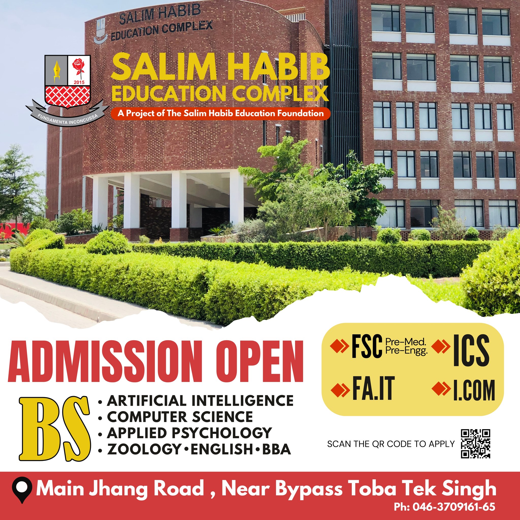 🎓 Admissions Open –... - Salim Habib Education Complex TTS | Facebook