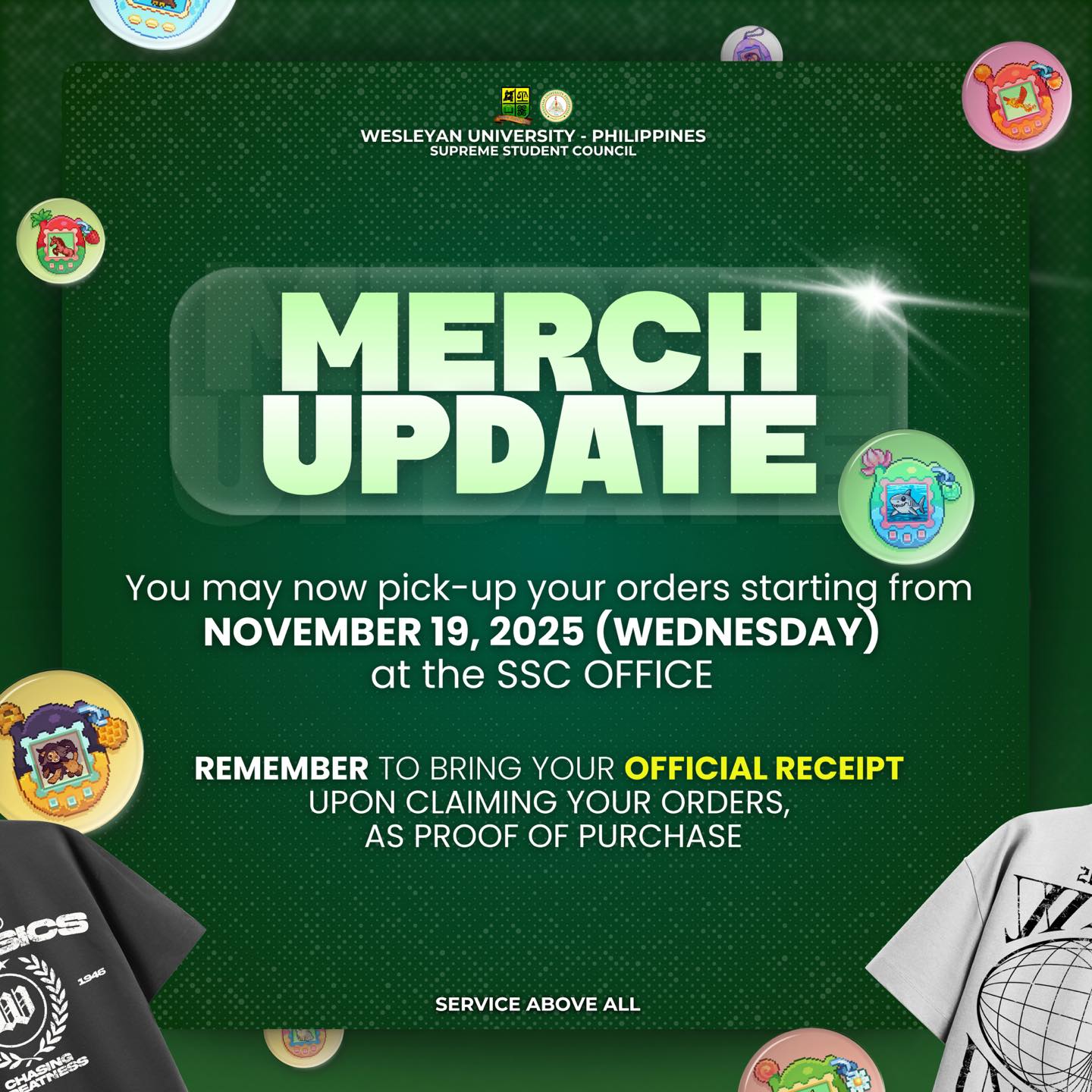 Wesleyan - 🔰 𝐎𝐅𝐅𝐈𝐂𝐈𝐀𝐋 𝐌𝐄𝐑𝐂𝐇 𝐔𝐏𝐃𝐀𝐓𝐄! 🔰 The claiming of official merch ...