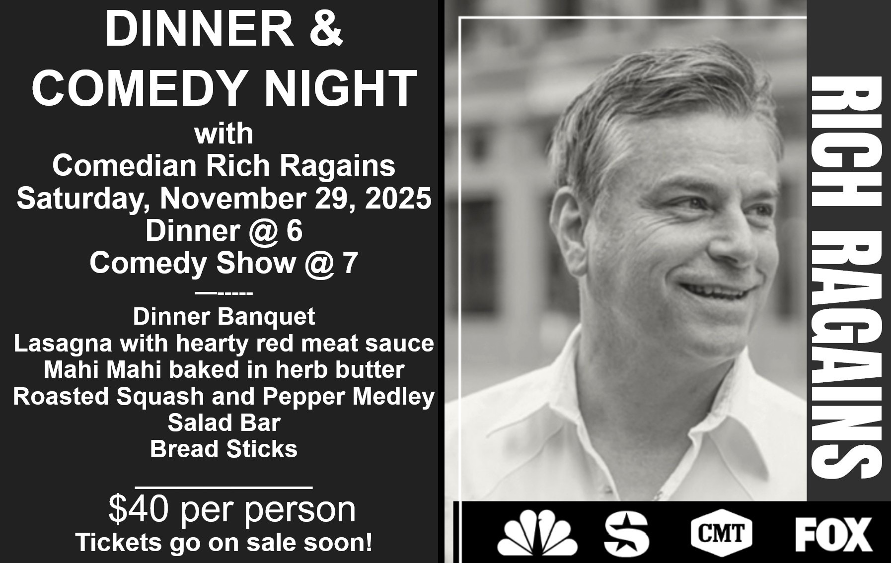 Dinner & A (Comedy) Show!