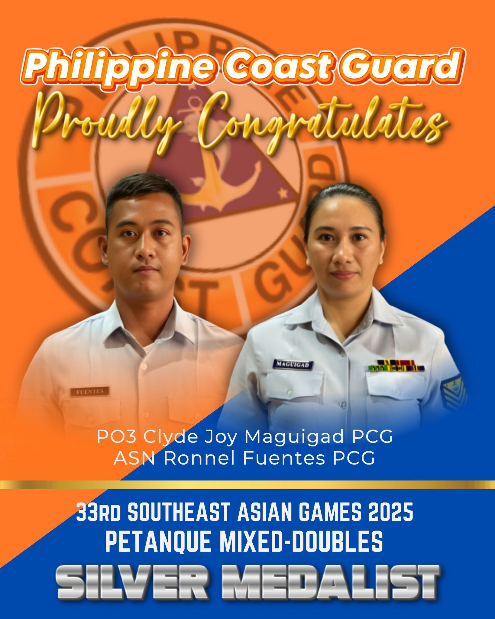 𝐂𝐎𝐍𝐆𝐑𝐀𝐓𝐔𝐋𝐀𝐓𝐈𝐎𝐍𝐒! 𝐏𝐎𝟑... - Coast Guard Special Service Office | Facebook