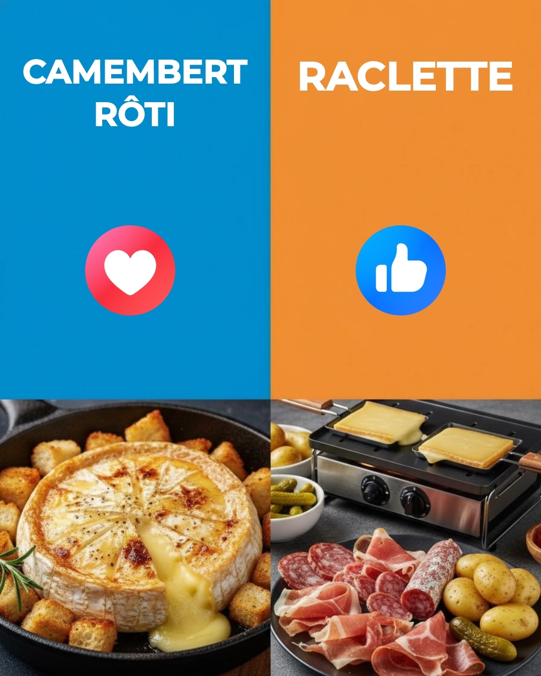 Chefclub - Camembert rôti vs raclette ! Le plaisir coulant à partager ...