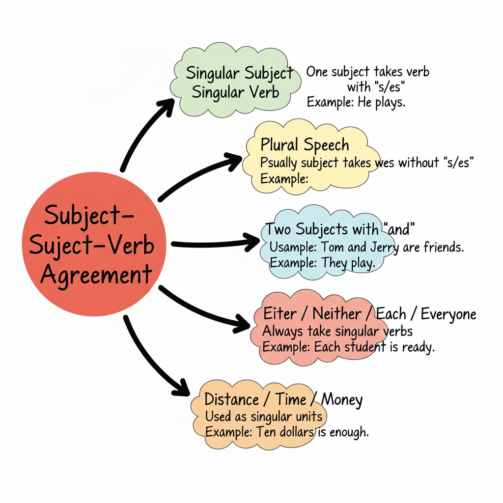 English - Subject–Verb Agreement Rules Understand how subjects match ...