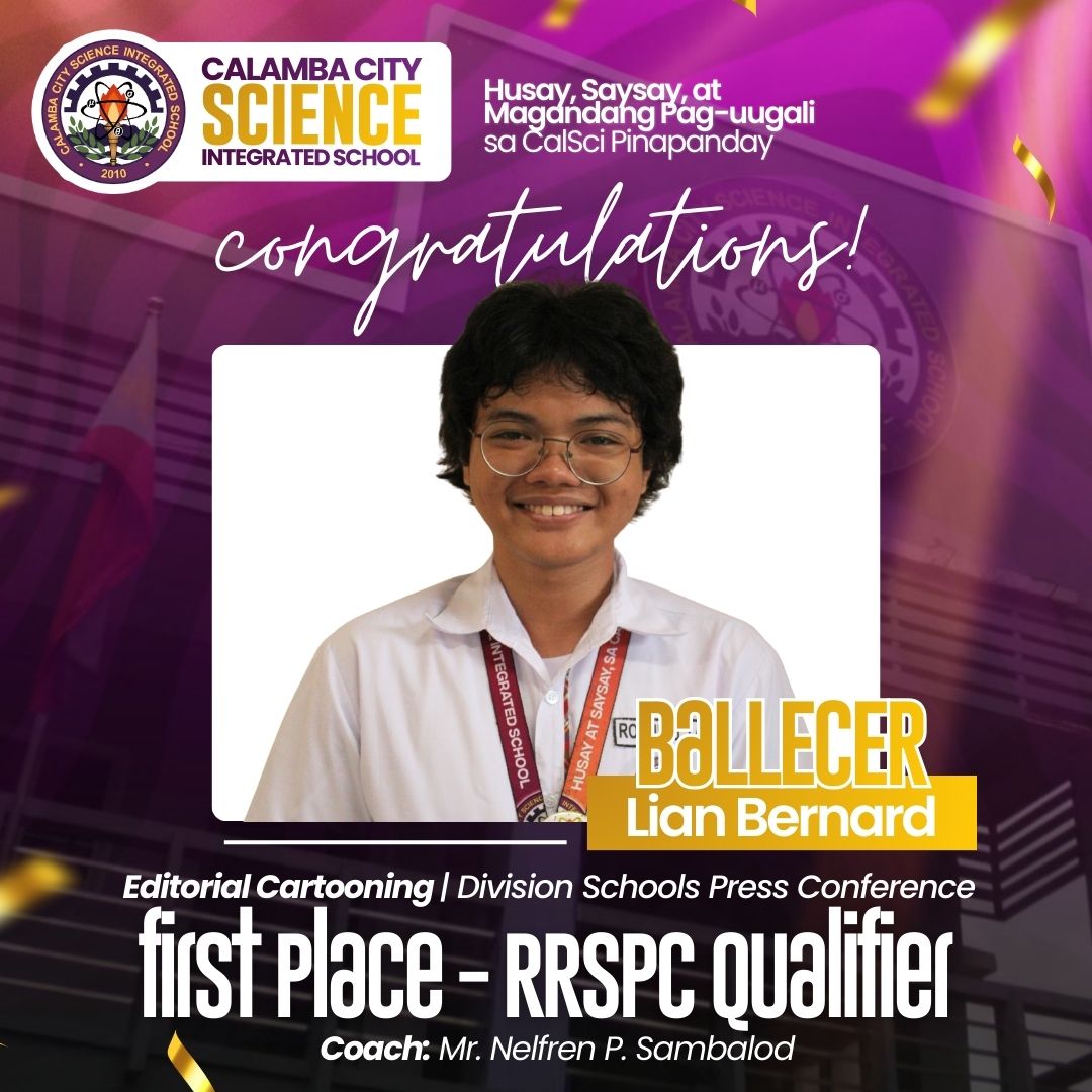 DepEd Tayo Calamba City Science Integrated School - Calabarzon added a ...