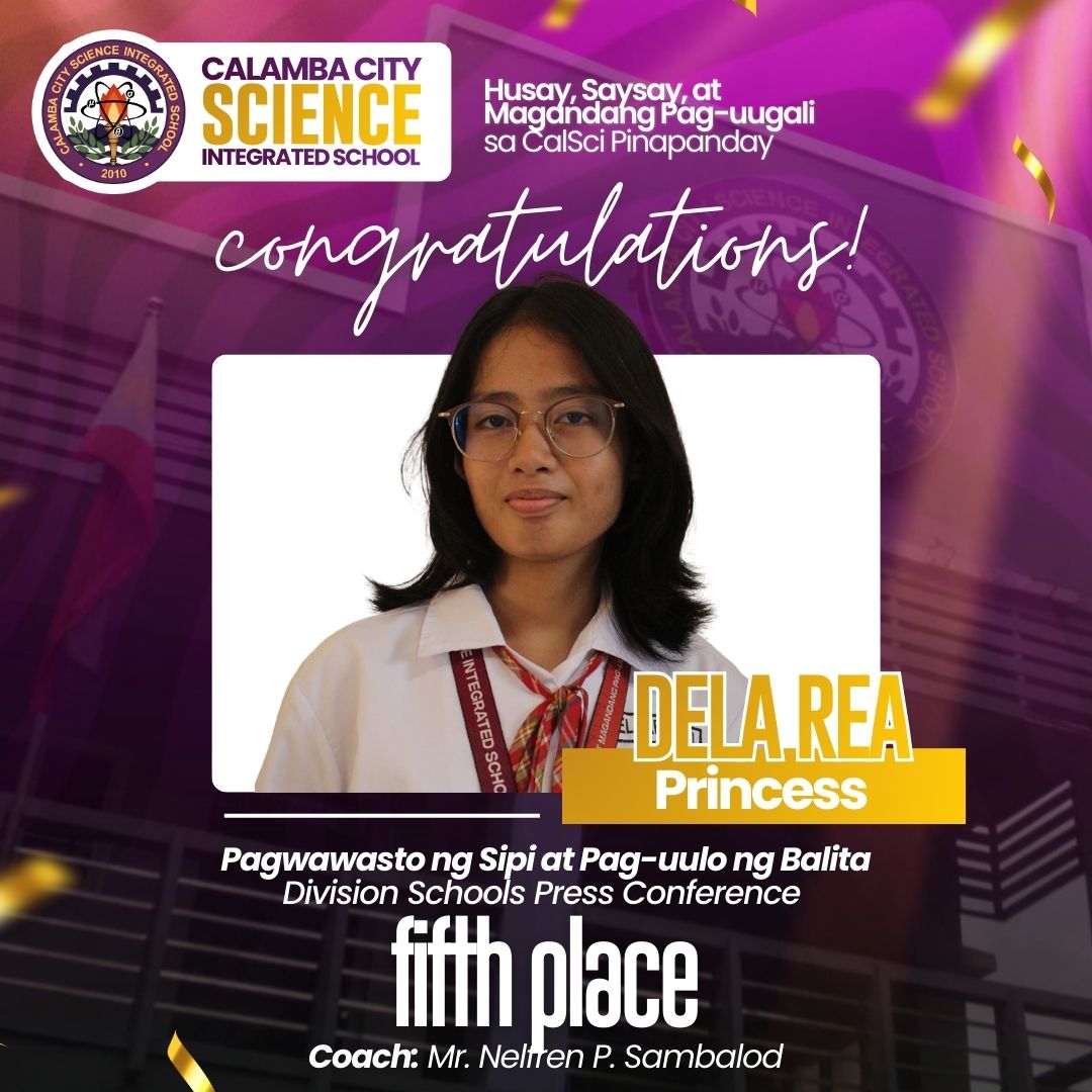 DepEd Tayo Calamba City Science Integrated School - Calabarzon added a ...
