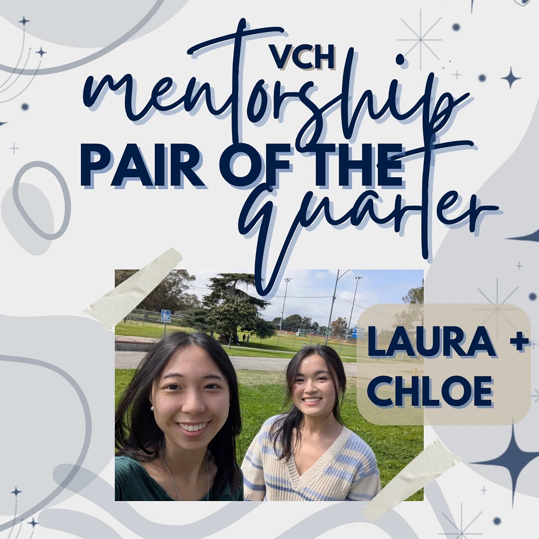 VCH - Big congrats to our most active mentorship pair this quarter ...