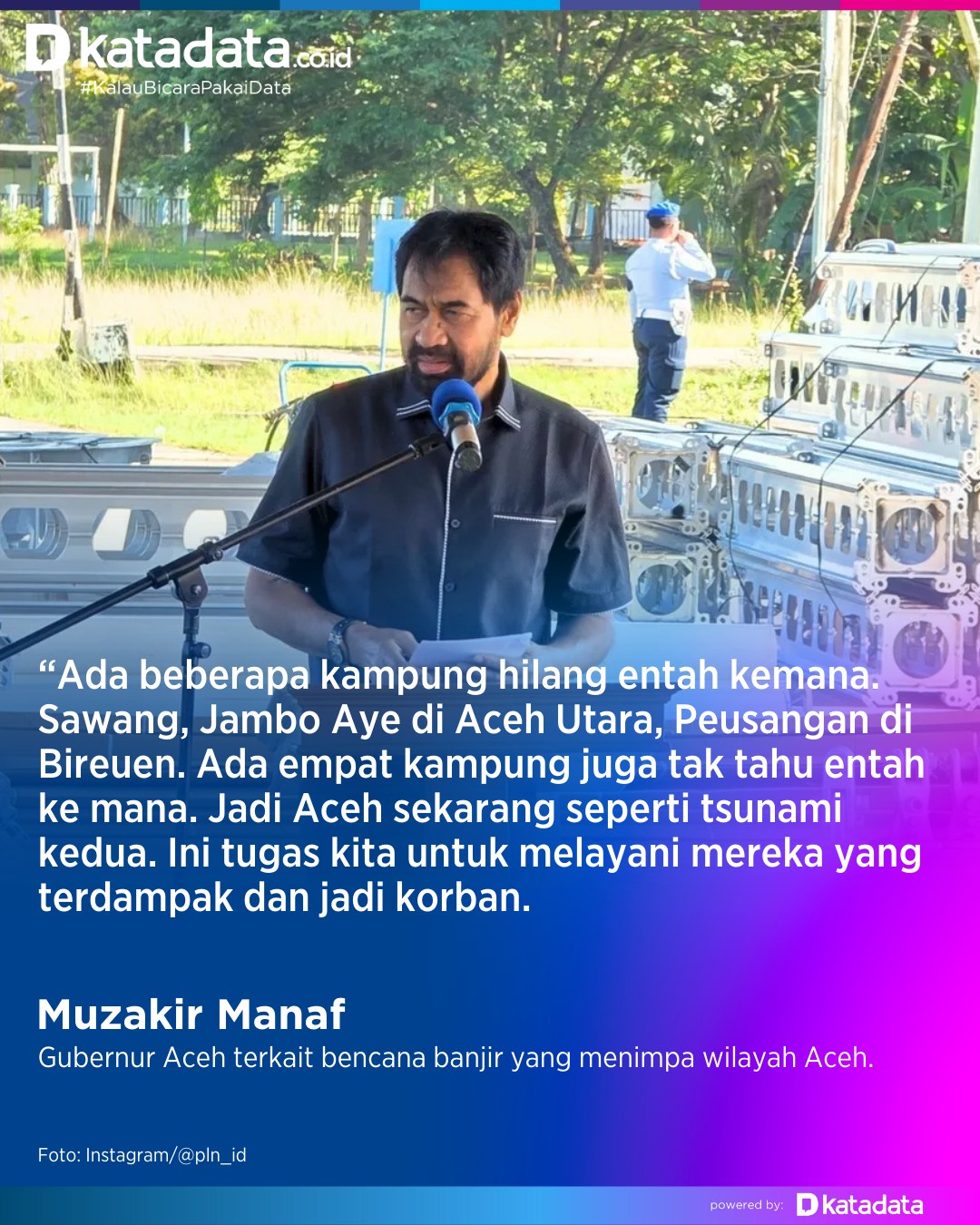 KATADATA - Gubernur Aceh, Muzakir Manaf (Mualem), menyatakan bahwa ...